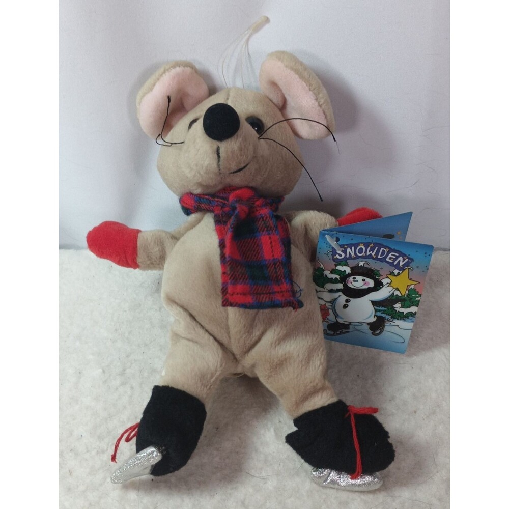 Vintage 1996 Snowden Mouse Plush Ice Skates Target Commonwealth Christmas Toy